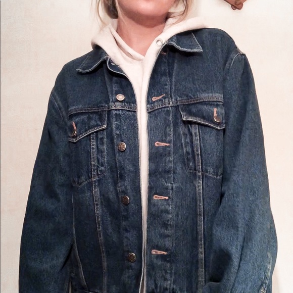 Vintage Wrangler Hero Oversized Denim Jacket L - Picture 2 of 8